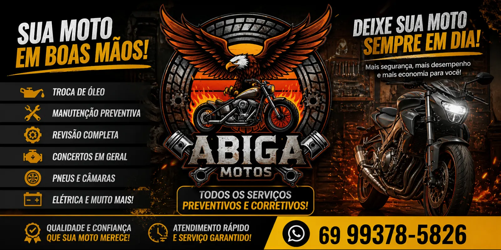 ABIGA MOTOS – SUA MOTO EM BOAS MÃOS! 🏍️