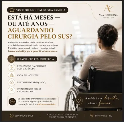 Está há meses ou anos aguardando cirurgia pelo SUS? Você pode ter direito a uma decisão judicial para acelerar seu tratamento