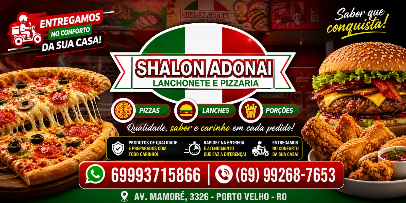 SHALON ADONAI – LANCHONETE E PIZZARIA