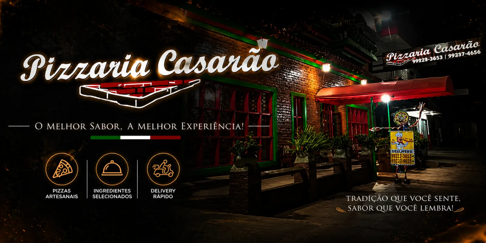 Pizzaria Casarão - O sabor que marca!