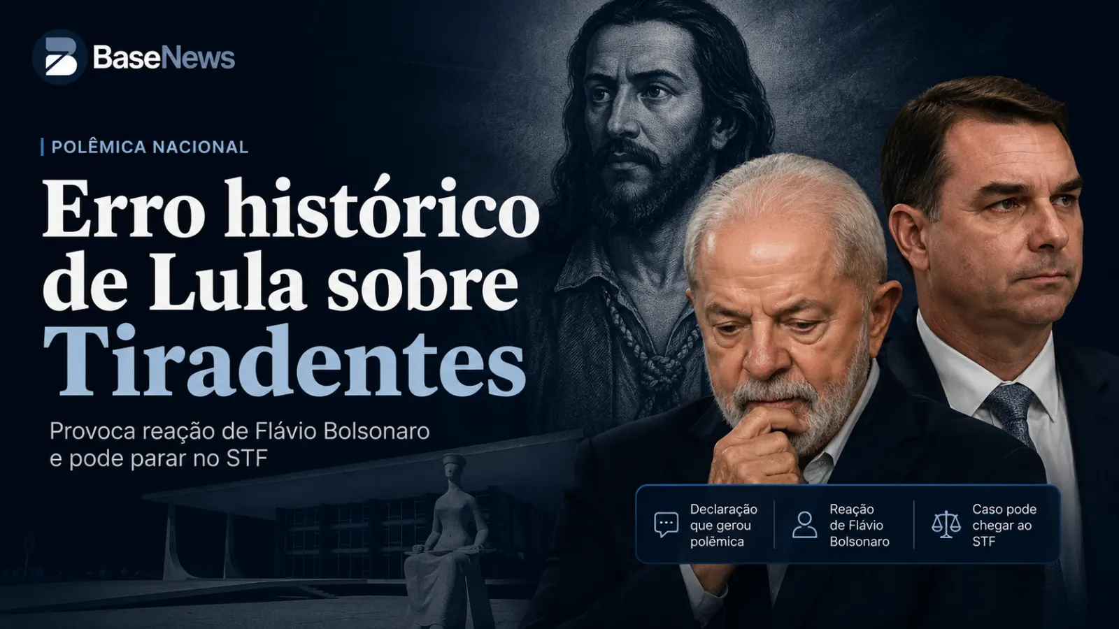 Lula erra ao citar Tiradentes e fala vira alvo de ação no STF