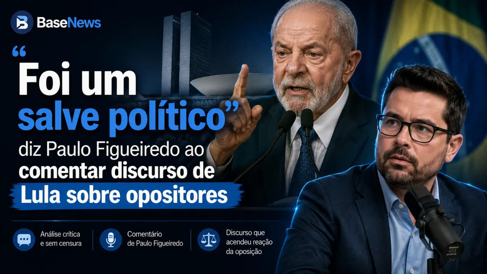 Paulo Figueiredo acusa Lula de enviar “recado perigoso” contra Bolsonaro após discurso polêmico