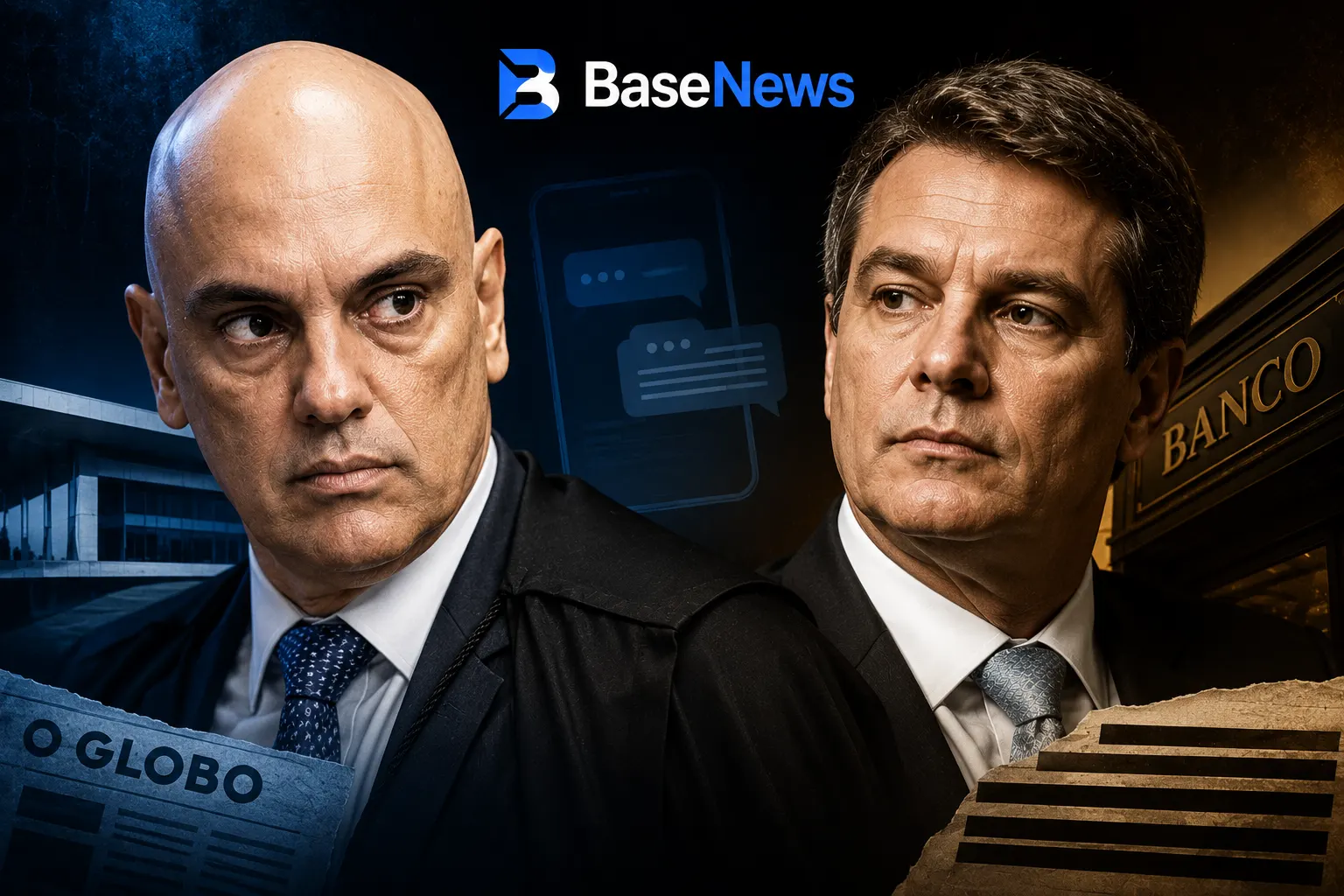 Reportagem de O Globo sobre mensagens atribuídas a Moraes e banqueiro gera reação do STF e amplia debate sobre transparência