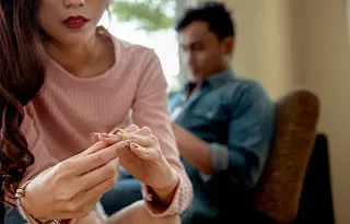 Marido e esposa felizes